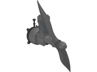 RC Cox 0.48 3D Model