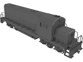 Chinese Train Engine 3D Model