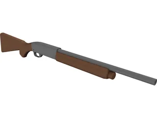 Remington 11-87 Police 3D Model