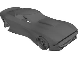 Muscle Car Concept 3D Model