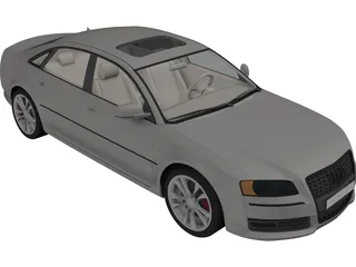 Audi A8 (2008) 3D Model