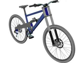 Bicycle Professional Downhill 3D Model