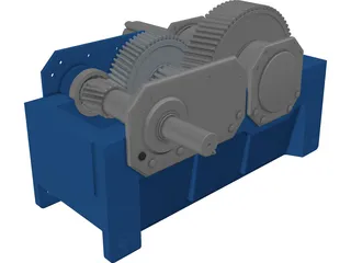 Speed Reducer Explode 3D Model