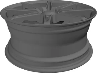 Car Wheel 3D Model