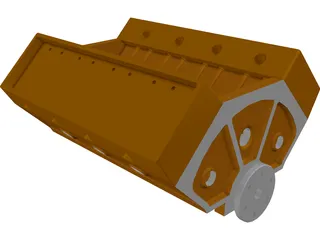 Engine V8 3D Model
