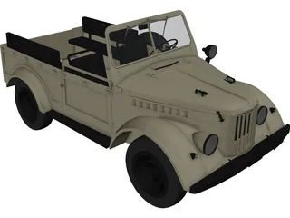 GAZ 69 3D Model