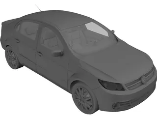 Volkswagen Voyage Comfortline 3D Model