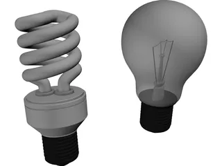 Light Bulbs 3D Model