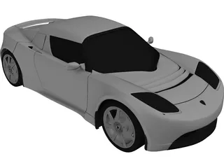 Tesla Roadster 3D Model