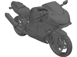 Kawasaki ZX6-R J1 3D Model