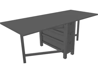 Foldable Table 3D Model