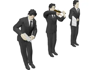 Waiter 3D Model