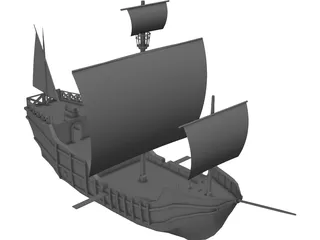 Galleon 3D Model