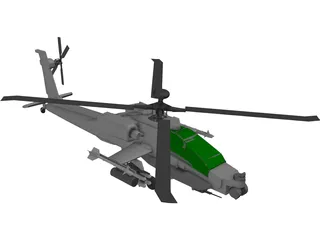 Boeing AH-64 Apache 3D Model