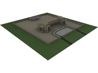 Italian Palace 3D Model