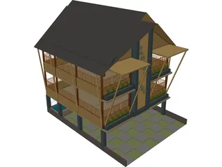 Bamboo Cafe 3D Model