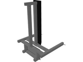 Bench Press 3D Model