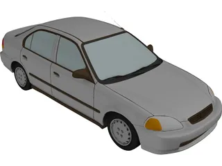 Honda Civic Sedan (1997) 3D Model