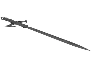 Fantasy Sword 3D Model