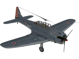 Dauntless Dive Bomber 3D Model