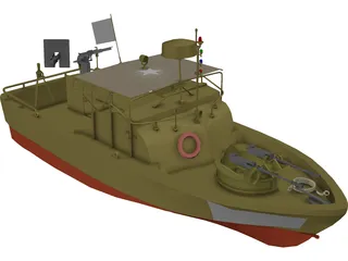 Patrol Boat 3D Model