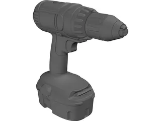 DeWalt 18V Cordless Drill 3D Model