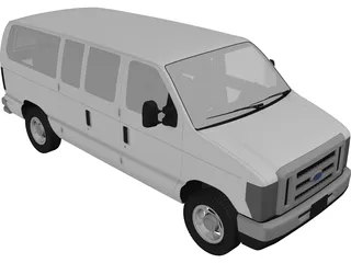 Ford E150 (2009) 3D Model