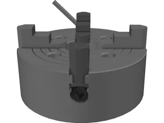 Chuck Precision 4-Jaw 3D Model