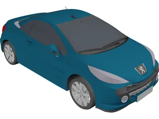 Peugeot 207 CC 3D Model