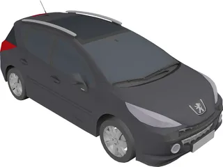 Peugeot 207 SW 3D Model