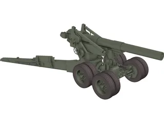 M115 Howitzer 3D Model