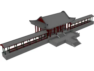 Chinese Building 3D Model