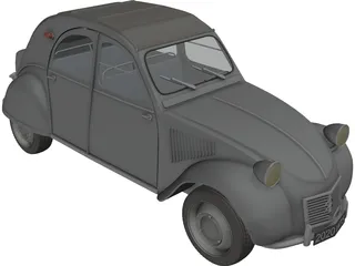 Citroen 2CV 3D Model