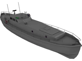 Solent Class Lifeboat 3D Model