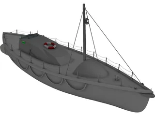 41ft Watson Class Lifeboat  3D Model