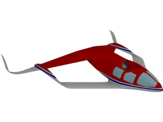 Experimental VTOL Plane 3D Model