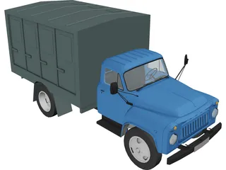 GAZ 52 Truck 3D Model