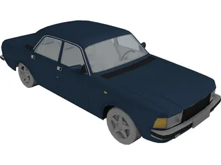 Gaz 3102 Volga 3D Model