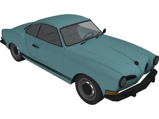 Volkswagen Karmann Ghia (1970) 3D Model