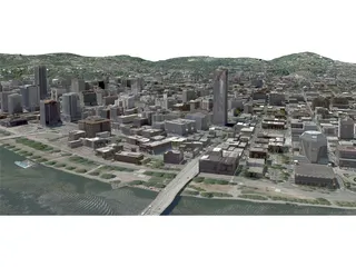 Portland City, Oregon 3D Model