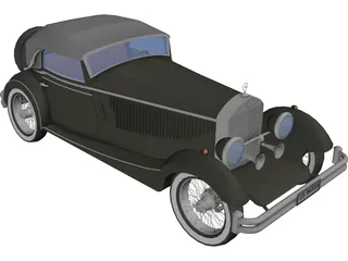 Mercedes-Benz SSK (1928) 3D Model