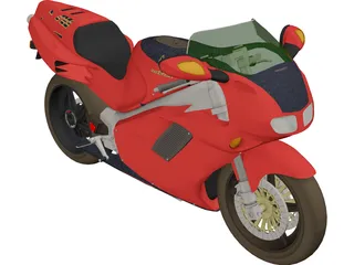 Honda 750 NR 3D Model