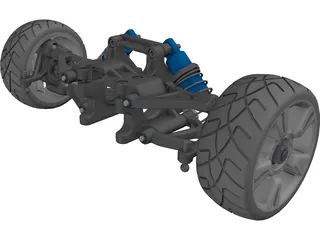 RC Car Suspension Rear 3D Model