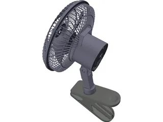 Clip On Fan 3D Model