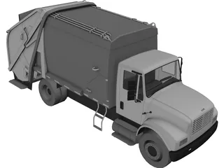 Truck Garbage Environmental 3D Model