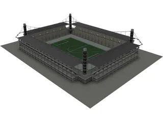 Europe Stadium 3D Model
