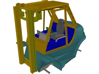 Forklift 3D Model