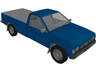 Nissan D21 Pickup 3D Model