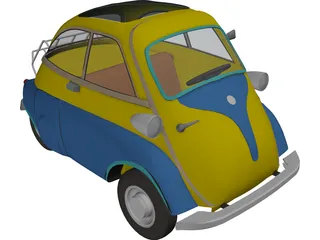 BMW Isetta 250 (1956-1962) [+Interior] 3D Model