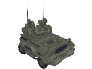 Armored Tank 3D Model